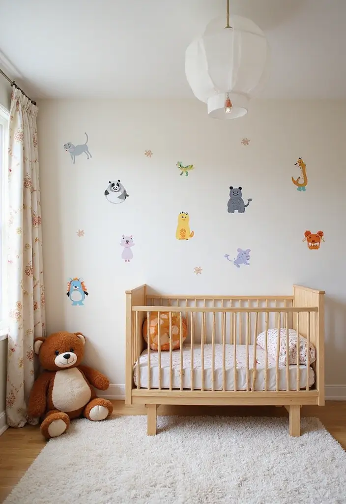 29 Nursery Wall Designs That Transform the Entire Room 13 29 Nursery Wall Designs That Transform the Entire Room - 13. Fun Animal Prints