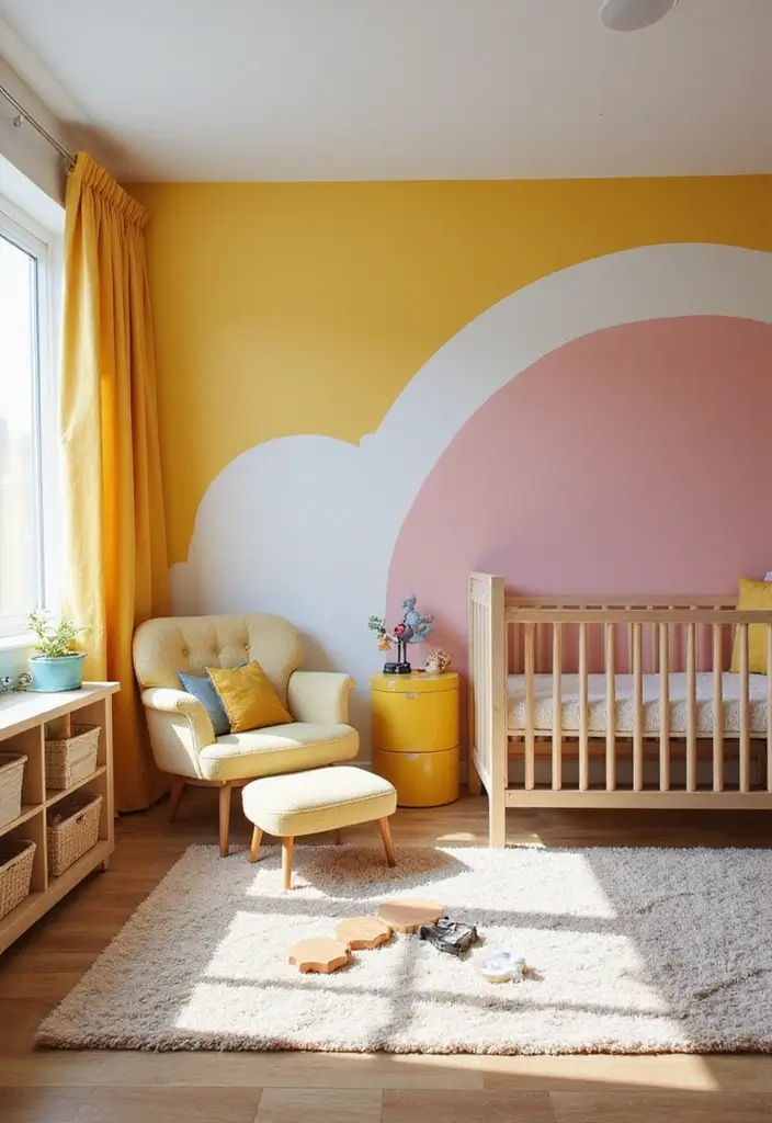 29 Nursery Wall Designs That Transform the Entire Room 19 29 Nursery Wall Designs That Transform the Entire Room - 19. Fun Playroom Elements