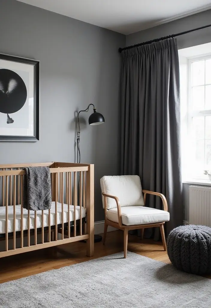 29 Nursery Wall Designs That Transform the Entire Room 20 29 Nursery Wall Designs That Transform the Entire Room - 20. Timeless Monochrome