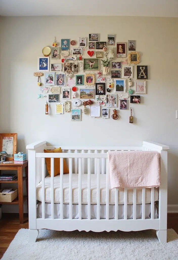 29 Nursery Wall Designs That Transform the Entire Room 25 29 Nursery Wall Designs That Transform the Entire Room - 25. Creative Collage Wall