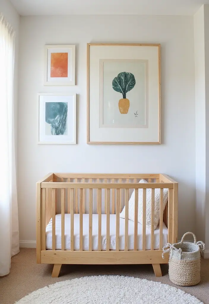 29 Nursery Wall Designs That Transform the Entire Room 29 29 Nursery Wall Designs That Transform the Entire Room - 29. Artistic DIY Wall Art