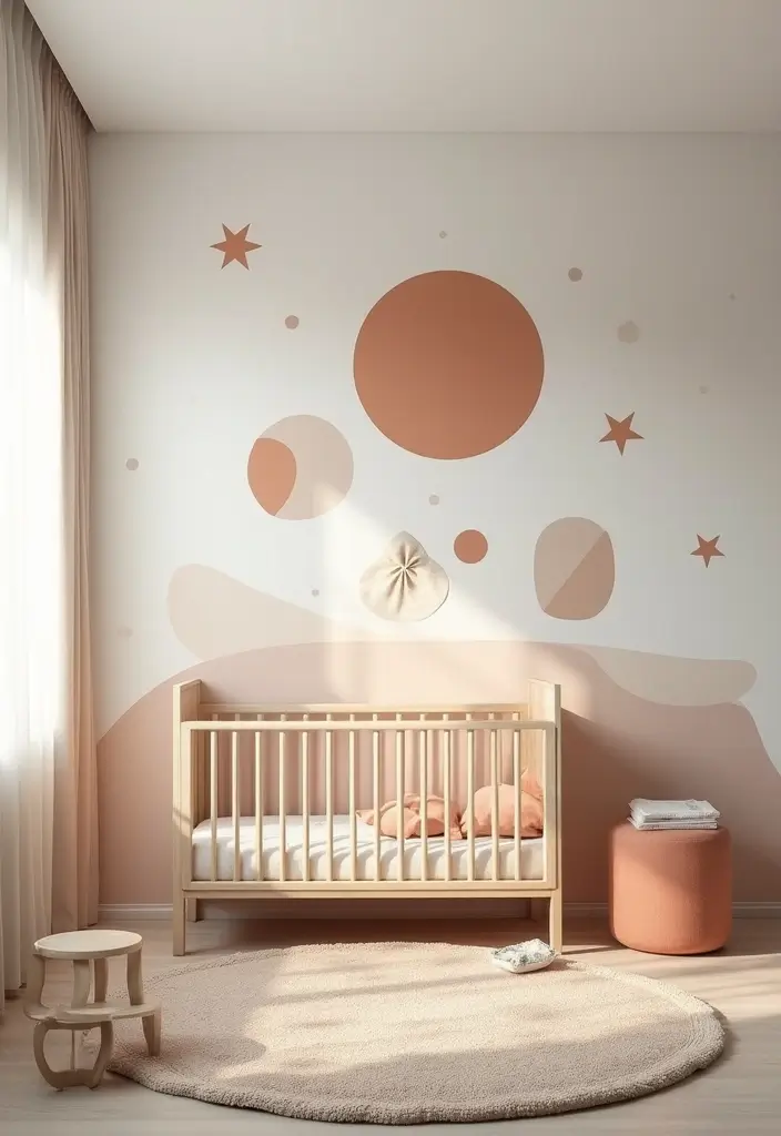 29 Nursery Wall Designs That Transform the Entire Room 8 29 Nursery Wall Designs That Transform the Entire Room - 8. Playful Geometric Patterns