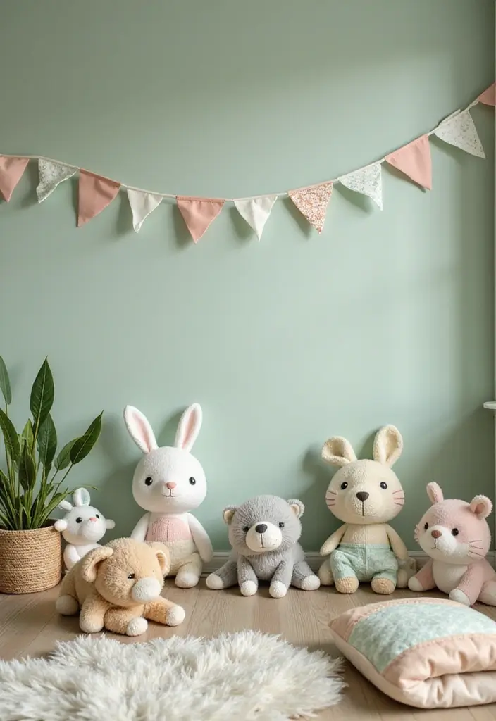 29 Sage Green Nursery Inspirations That Parents Can’t Resist 22 29 Sage Green Nursery Inspirations That Parents Can’t Resist - 22. Whimsical Decor