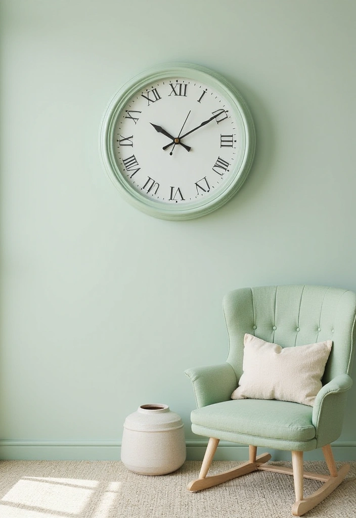 29 Sage Green Nursery Inspirations That Parents Can’t Resist 24 29 Sage Green Nursery Inspirations That Parents Can’t Resist - 24. Unique Wall Clocks