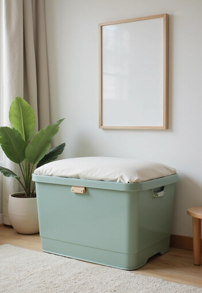 29 Sage Green Nursery Inspirations That Parents Can’t Resist 25 29 Sage Green Nursery Inspirations That Parents Can’t Resist - 25. Stylish Diaper Bins