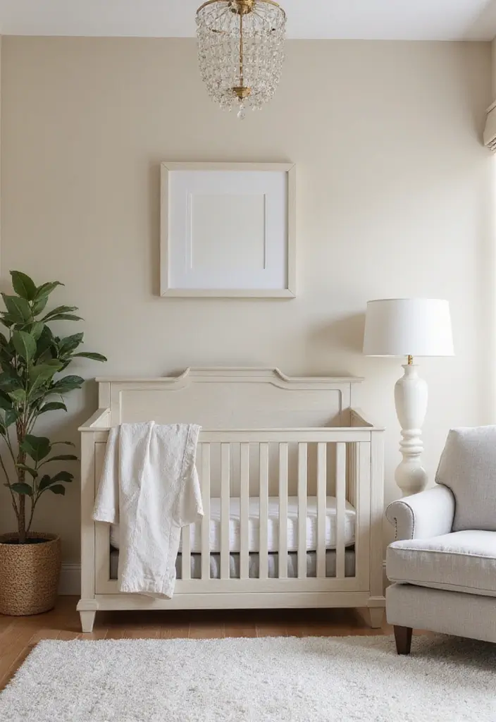 30 Beige Nursery Designs That Look Calm and Neutral 13 30 Beige Nursery Designs That Look Calm and Neutral - 13. Beige with Subtle Gray Accents
