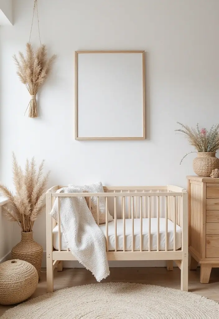 30 Beige Nursery Designs That Look Calm and Neutral 22 30 Beige Nursery Designs That Look Calm and Neutral - 22. Beige Decor with Natural Elements