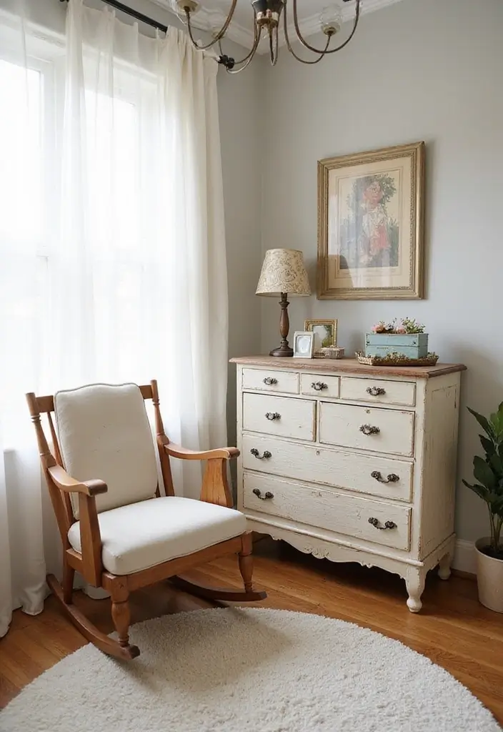 30 Cottagecore Nursery Ideas Full of Warmth and Magic 8 30 Cottagecore Nursery Ideas Full of Warmth and Magic - 8. Upcycled Furniture Finds