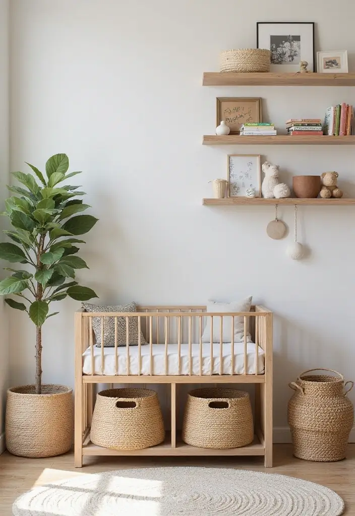 30 Forest Themed Nursery Ideas That Bring Nature Inside - 10. Functional Storage Solutions