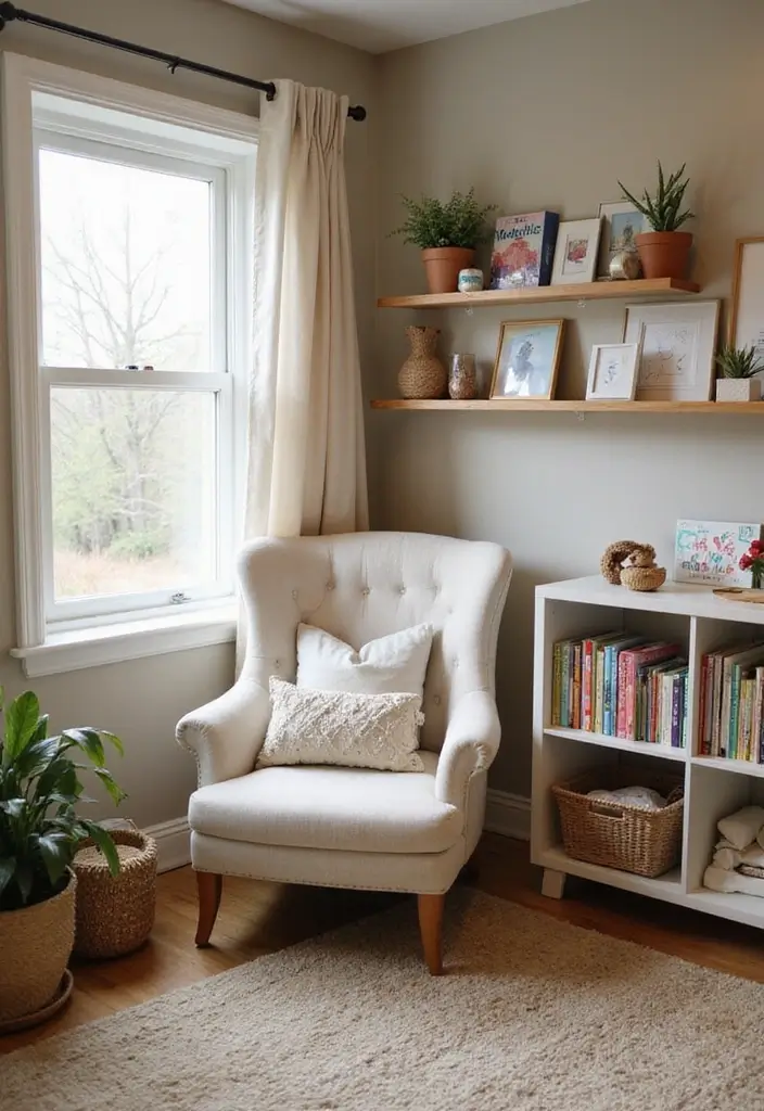 30 Forest Themed Nursery Ideas That Bring Nature Inside - 14. Cozy Reading Nook