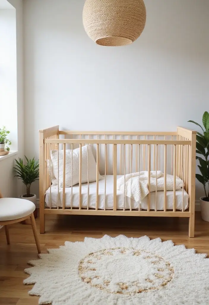 30 Forest Themed Nursery Ideas That Bring Nature Inside - 19. Eco-Friendly Rugs