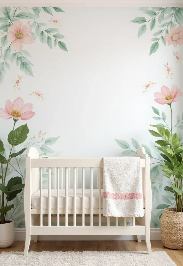 30 Nursery Accent Wall Ideas That Transform the Room - 11. Botanical Prints