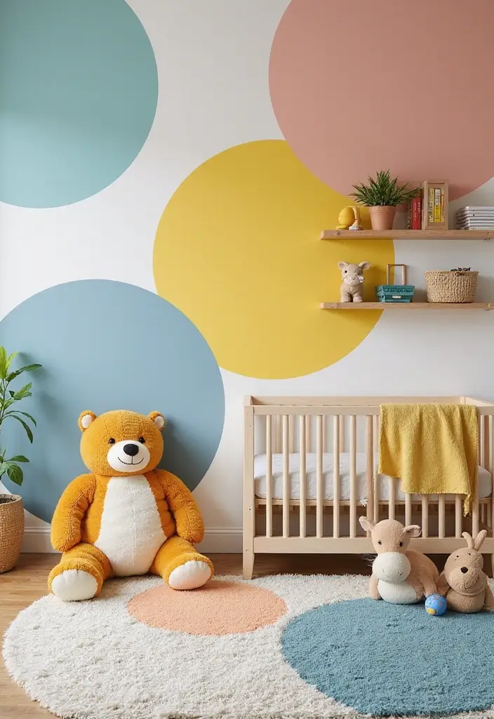 30 Nursery Accent Wall Ideas That Transform the Room - 22. Play Room Zones