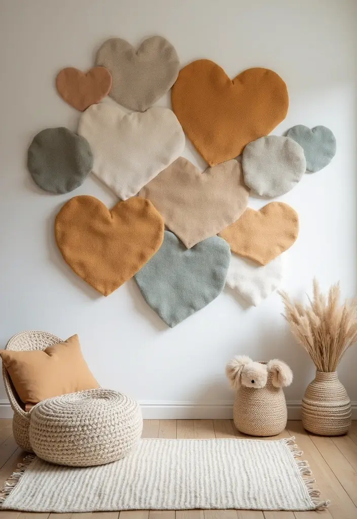 30 Nursery Accent Wall Ideas That Transform the Room - 26. Soft Textured Wall Art