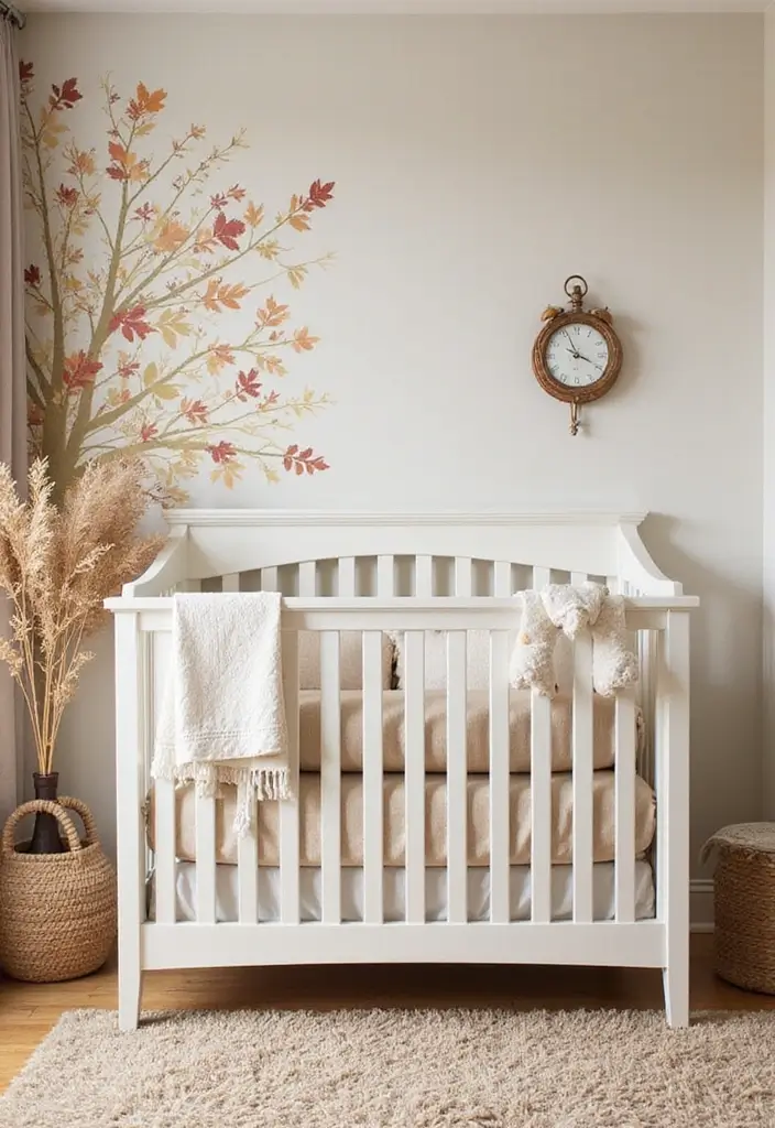 30 Nursery Accent Wall Ideas That Transform the Room - 27. Seasonal Themes