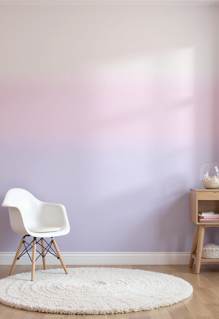 30 Nursery Accent Wall Ideas That Transform the Room - 5. Soft Pastel Ombre