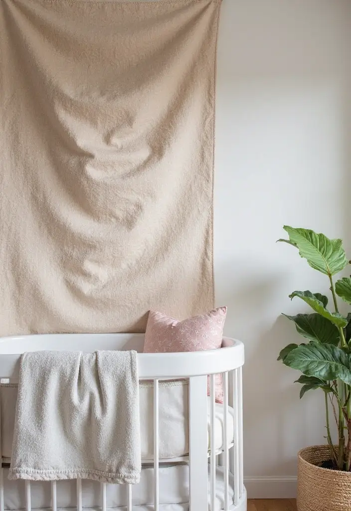 30 Nursery Accent Wall Ideas That Transform the Room - 7. Fabric Wall Panels