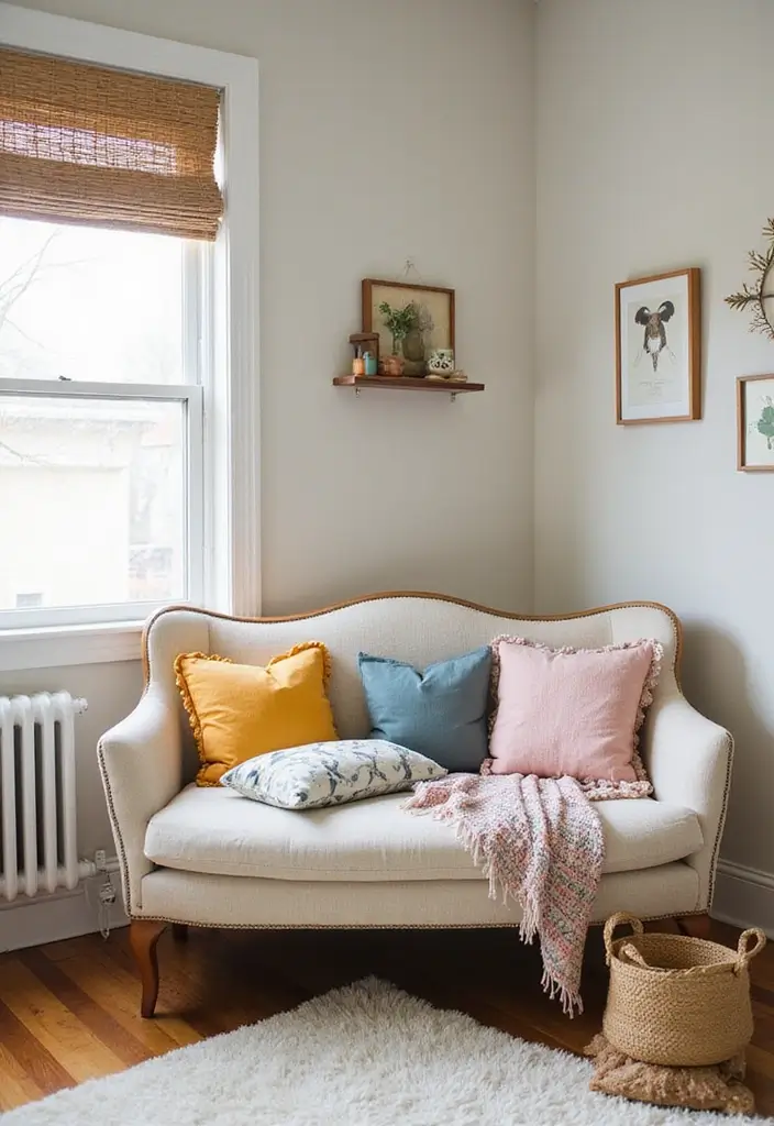 30 Nursery Corner Ideas That Make the Most of Small Spaces - 10. Camelback Sofa for Nursing