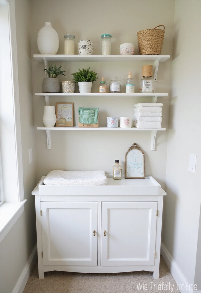 30 Nursery Corner Ideas That Make the Most of Small Spaces - 19. Wall-mounted Diaper Station