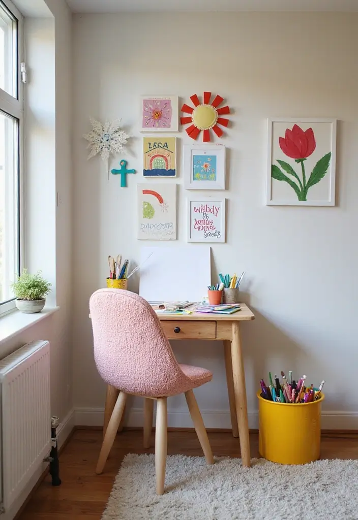 30 Nursery Corner Ideas That Make the Most of Small Spaces - 21. Corner Desk for Crafting