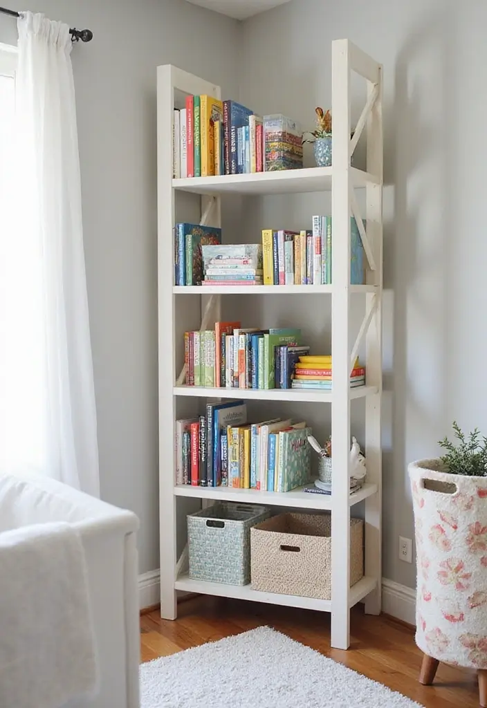 30 Nursery Corner Ideas That Make the Most of Small Spaces - 5. Vertical Storage Solutions