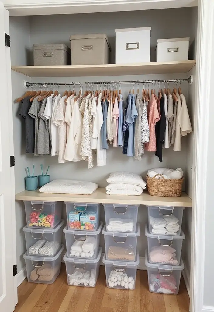 30 Nursery Corner Ideas That Make the Most of Small Spaces - 7. Closet Organization System