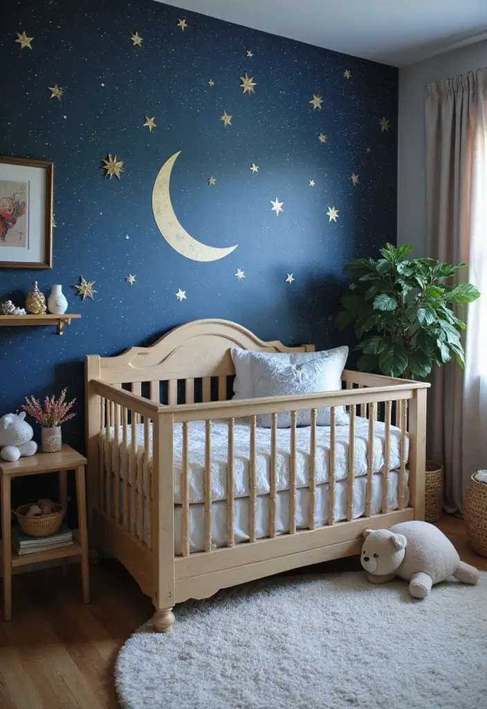 30 Nursery Theme Inspirations That Never Go Out of Style 12 30 Nursery Theme Inspirations That Never Go Out of Style - 12. Celestial Dreams