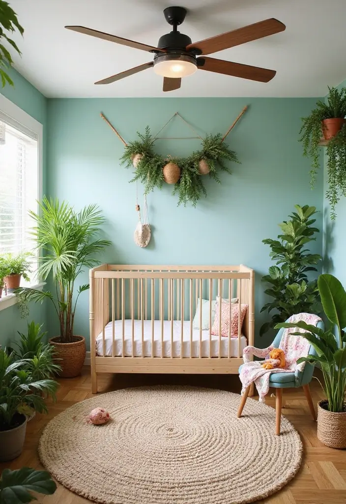 30 Nursery Theme Inspirations That Never Go Out of Style 13 30 Nursery Theme Inspirations That Never Go Out of Style - 13. Urban Jungle