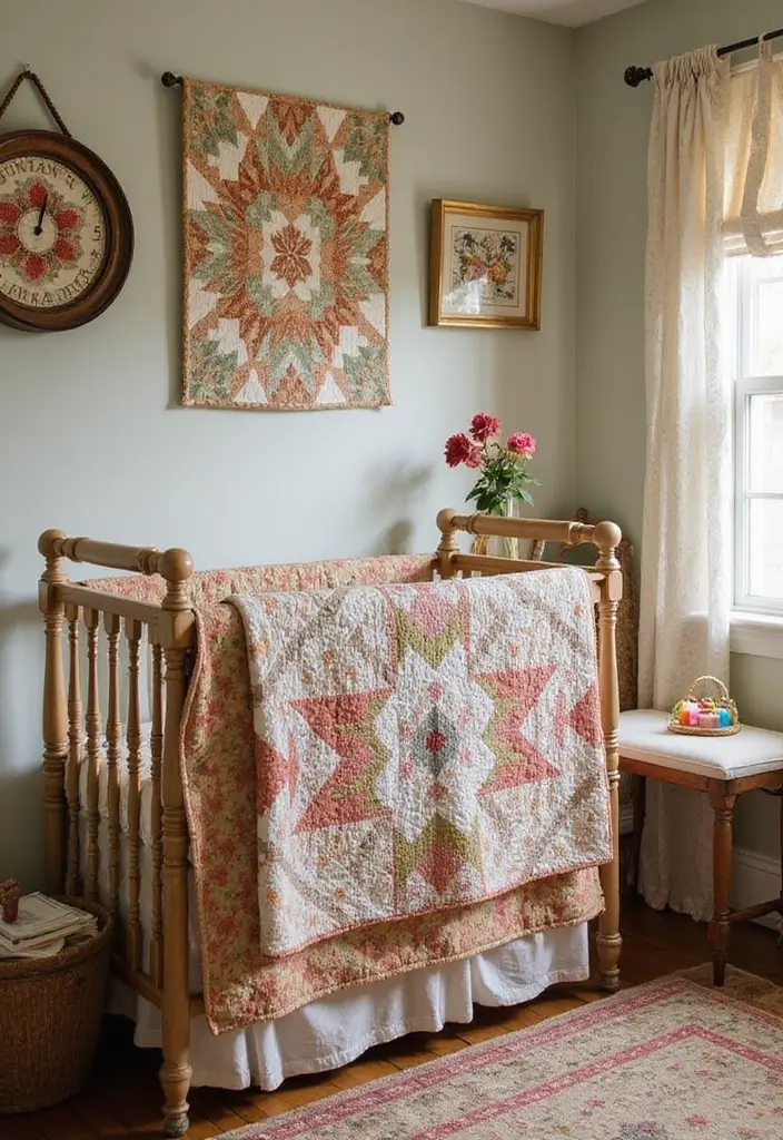 30 Nursery Theme Inspirations That Never Go Out of Style 30 30 Nursery Theme Inspirations That Never Go Out of Style - 30. Quilted Comfort