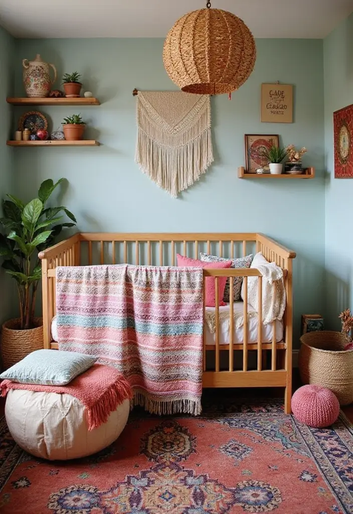 30 Nursery Theme Inspirations That Never Go Out of Style 8 30 Nursery Theme Inspirations That Never Go Out of Style - 8. Bohemian Bliss