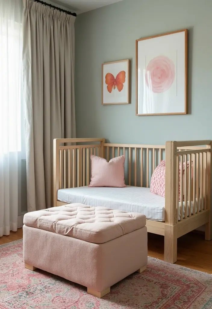 30 Small Nursery Ideas That Maximize Every Inch of Space 16 30 Small Nursery Ideas That Maximize Every Inch of Space - 16. Hidden Storage in Furniture