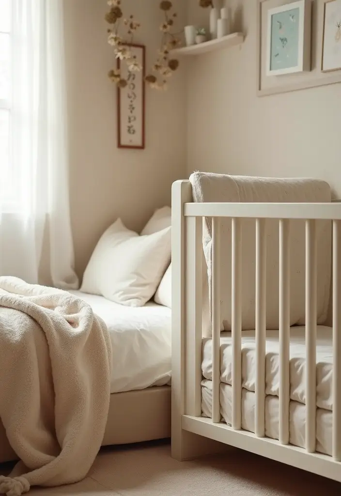 30 Small Nursery Ideas That Maximize Every Inch of Space 22 30 Small Nursery Ideas That Maximize Every Inch of Space - 22. Bedside Crib for Space Saving