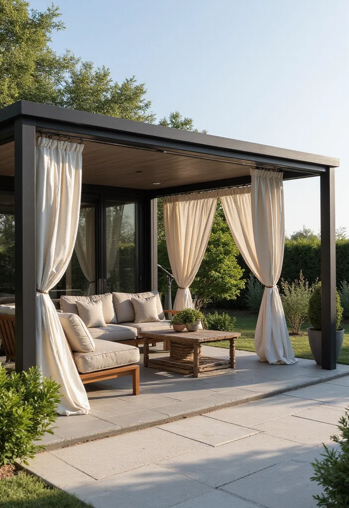 12 Backyard Pavilion Ideas for Shaded Relaxing Outdoor Living - 10. Convertible Pavilion