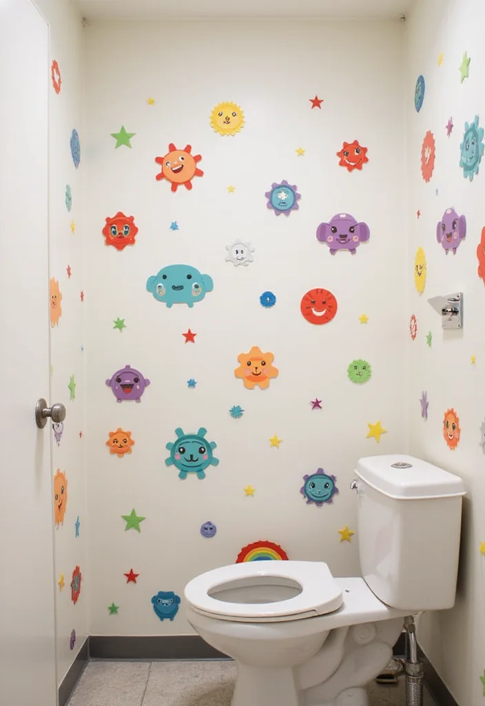 12 Bathroom Toca Boca Ideas for Cute Fun Creative Designs 1. Playful Wall Decals