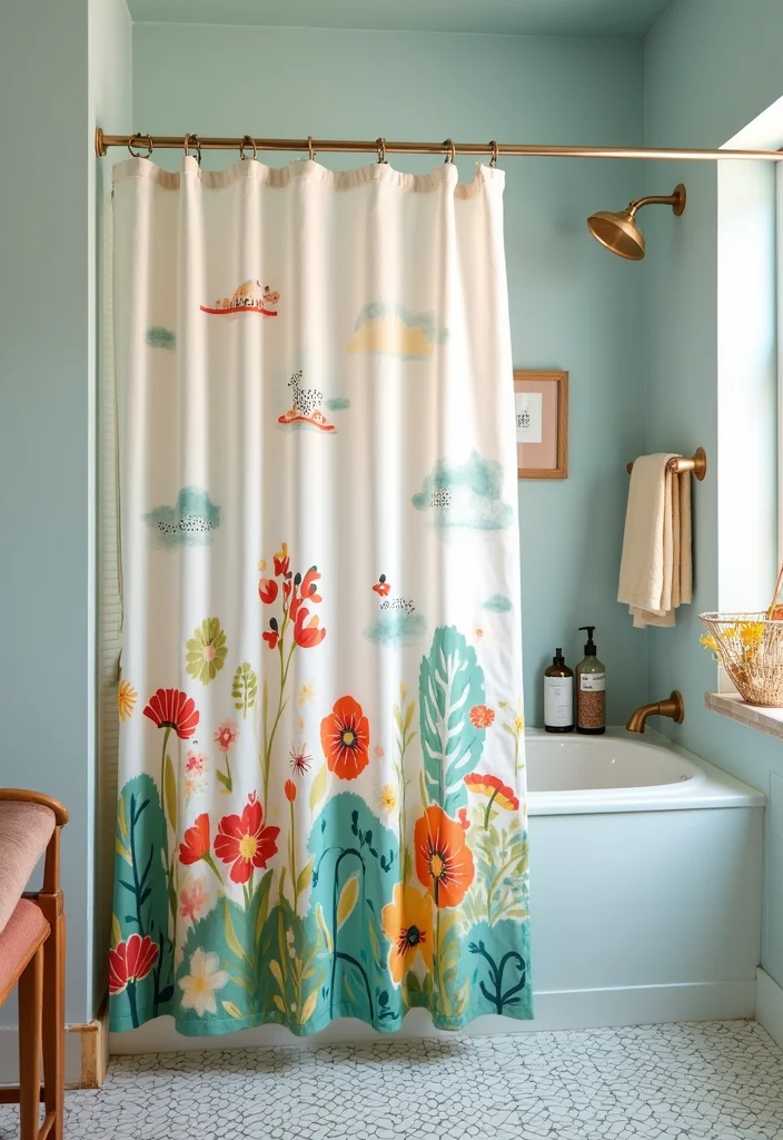 12 Bathroom Toca Boca Ideas for Cute Fun Creative Designs 2. Themed Shower Curtains