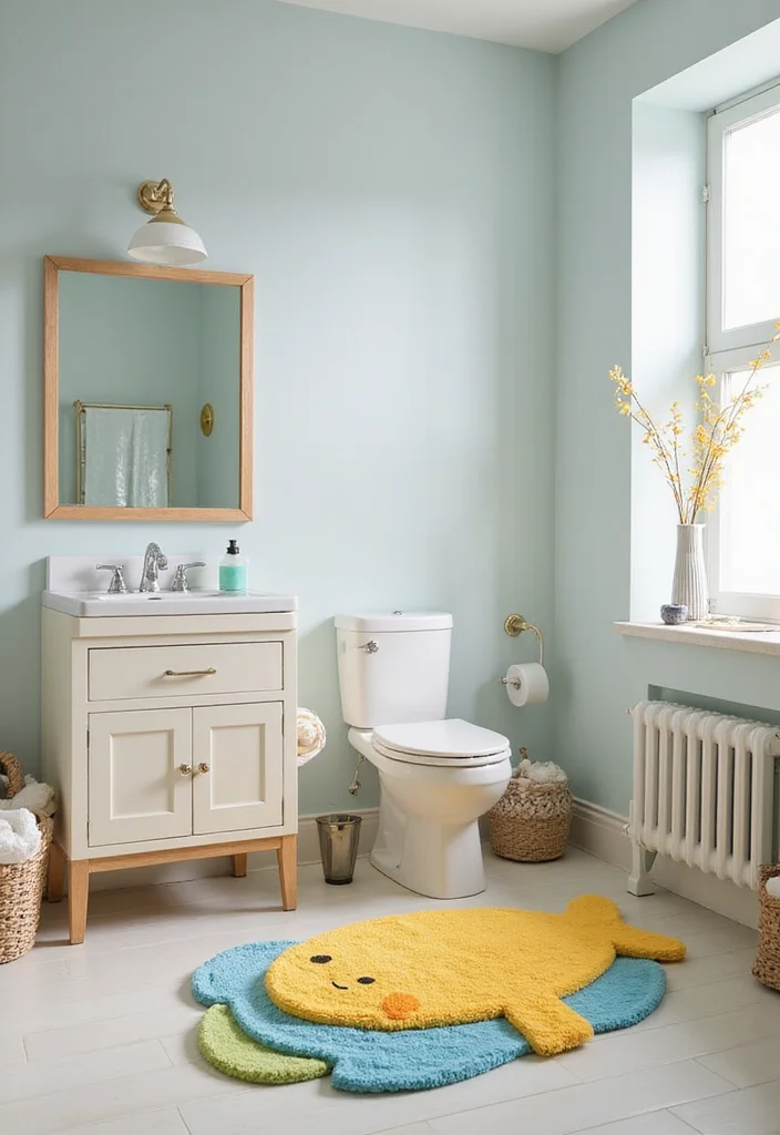 12 Bathroom Toca Boca Ideas for Cute Fun Creative Designs 3. Whimsical Bath Mats