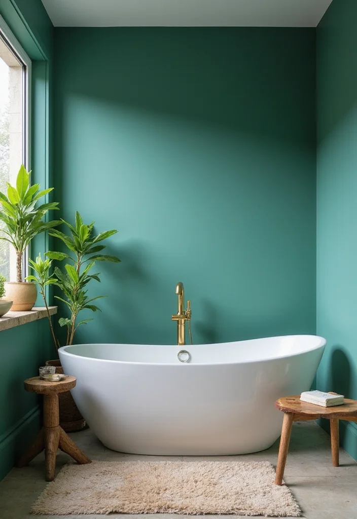 12 Bathroom Wall Ideas for Texture Color and Updated Style - 2. Eco-Friendly Paint
