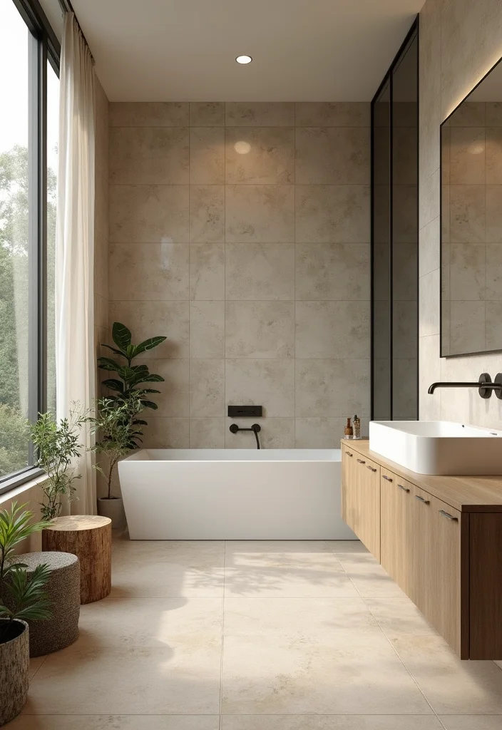 12 Bathroom Wall Tiles Ideas for Clean Bright Modern Looks - 12. Eco-Friendly Options for Sustainable Living