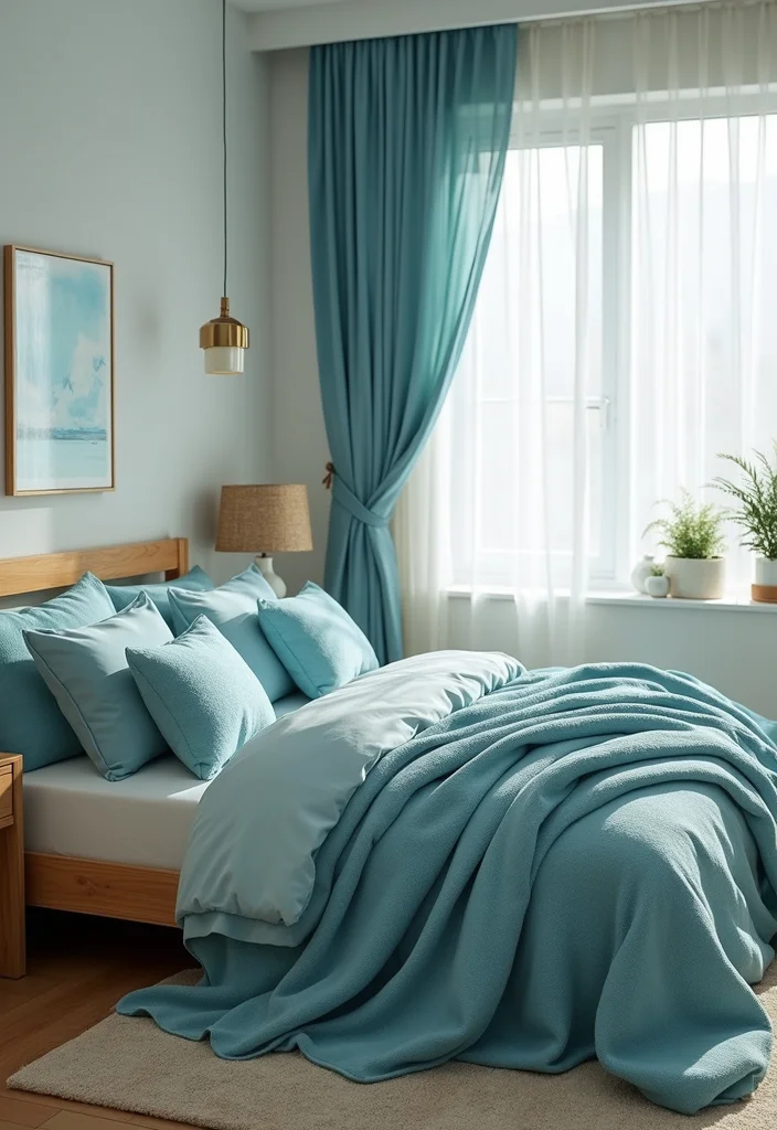 12 Bedroom Ideas Blue for Calm Cool Peaceful Living - 11. Eco-Friendly Blue Accessories