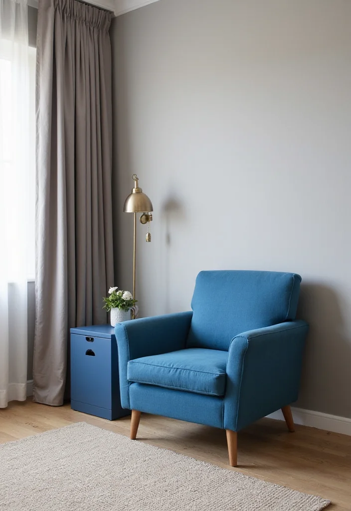 12 Bedroom Ideas Blue for Calm Cool Peaceful Living - 3. Blue Accent Furniture