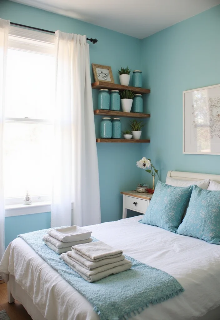 12 Bedroom Ideas Blue for Calm Cool Peaceful Living - 8. Upcycled Blue Decor