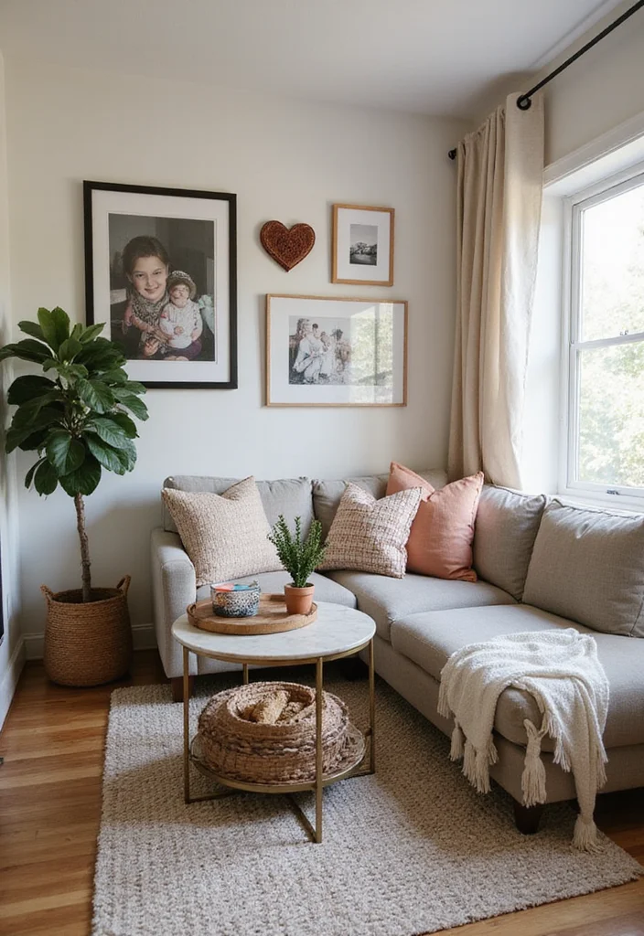 12 Bedroom in Living Room Ideas for Small Space Smart Living - 11. Personal Touches with Decor