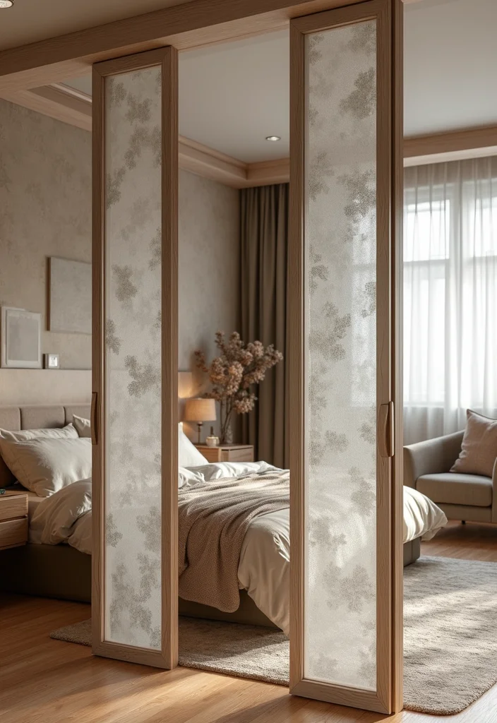 12 Bedroom in Living Room Ideas for Small Space Smart Living - 2. Folding Screens for Privacy
