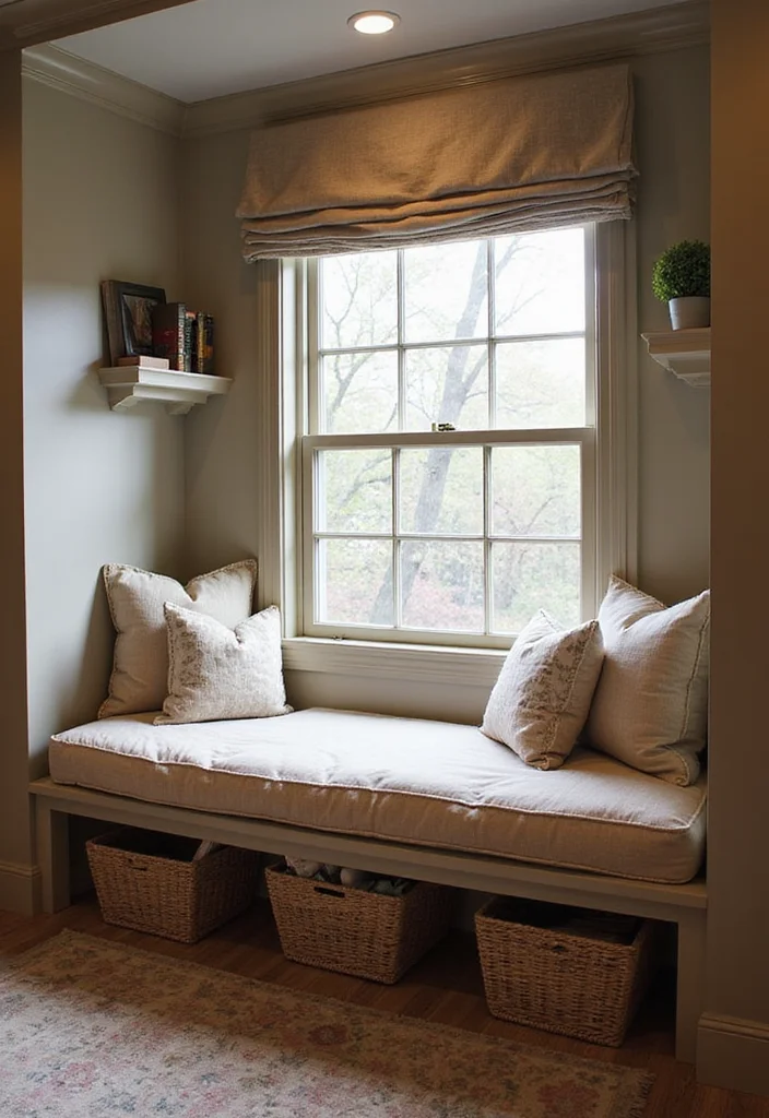 12 Bedroom in Living Room Ideas for Small Space Smart Living - 6. Cozy Nooks with Built-In Seats