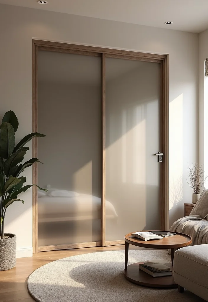 12 Bedroom in Living Room Ideas for Small Space Smart Living - 7. Sliding Doors for Separation