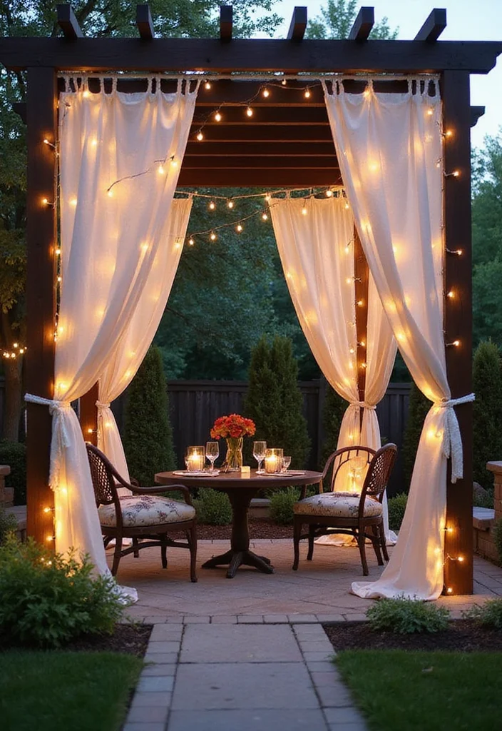 12 Cheap Backyard Privacy Ideas for Simple Budget-Friendly Barriers - 4. Fabric Drapes