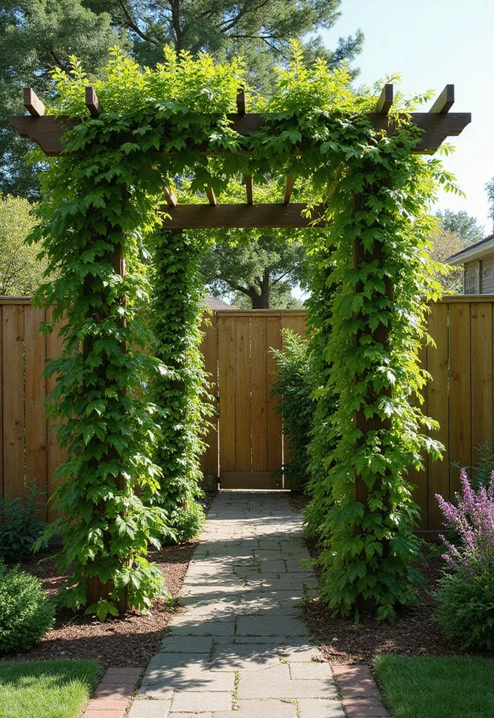 12 Cheap Backyard Privacy Ideas for Simple Budget-Friendly Barriers - 9. Garden Trellis