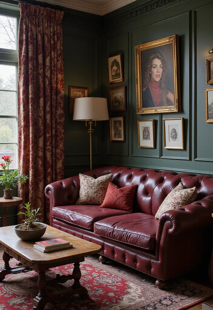 12 Leather Sofas Living Room Ideas for Rich Cozy Modern Style 45 12 Leather Sofas Living Room Ideas for Rich Cozy Modern Style 5. Vintage Glam with Leather Touches