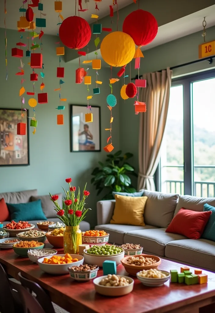 12 Minecraft Living Room Ideas for Cute Creative Build Inspiration 12. Block Party Decor