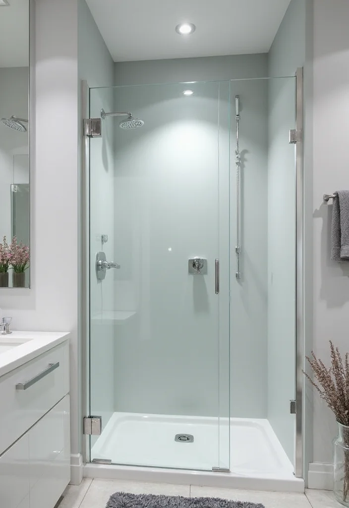 12 Small Shower Bathroom Ideas for Smart Space Efficient Layouts 2. Sliding Glass Doors to Save Space
